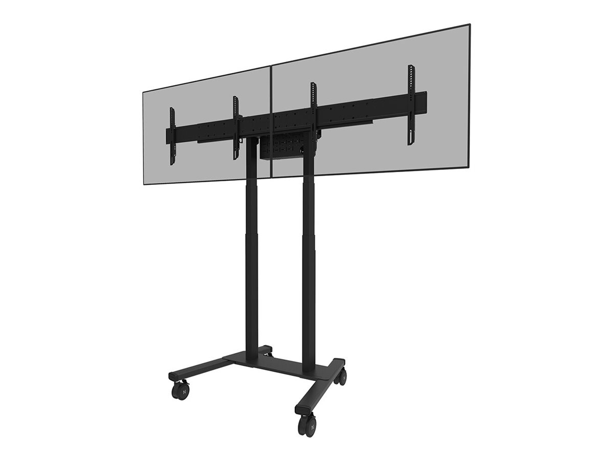 Neomounts MOVE ADM-875BL2 Screen adapter from 1 to 2 screens - 42-65" - max 40 kg/screen - VESA 100x100-800x400 - lockable (excl. lock) - su