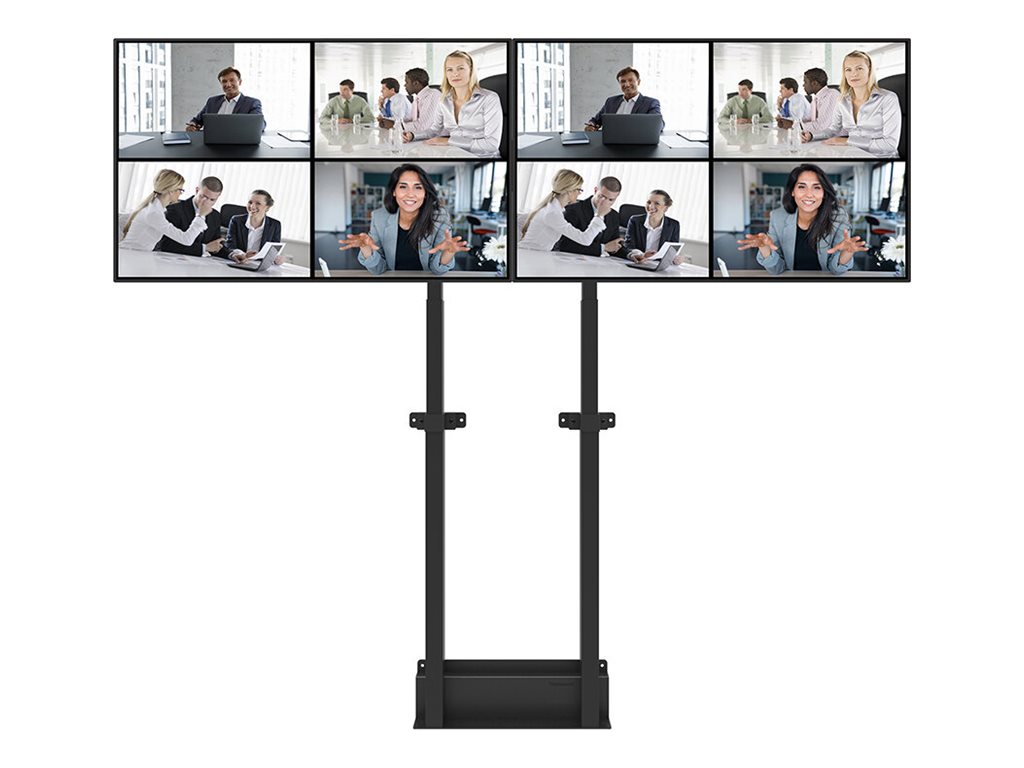 Neomounts MOVE ADM-875BL2 Screen adapter from 1 to 2 screens - 42-65" - max 40 kg/screen - VESA 100x100-800x400 - lockable (excl. lock) - su