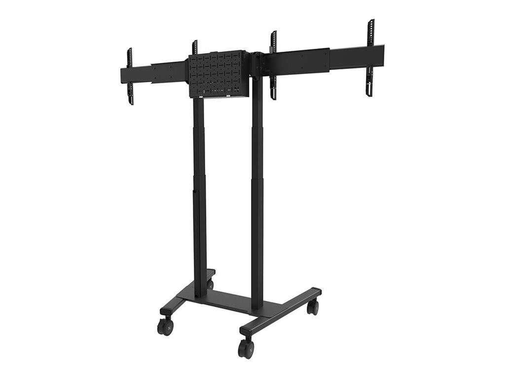 Neomounts MOVE ADM-875BL2 Screen adapter from 1 to 2 screens - 42-65" - max 40 kg/screen - VESA 100x100-800x400 - lockable (excl. lock) - su