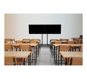 Neomounts MOVE ADM-875BL2 Screen adapter from 1 to 2 screens - 42-65" - max 40 kg/screen - VESA 100x100-800x400 - lockable (excl. lock) - su