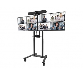 Neomounts MOVE ADM-875BL2 Screen adapter from 1 to 2 screens - 42-65" - max 40 kg/screen - VESA 100x100-800x400 - lockable (excl. lock) - su
