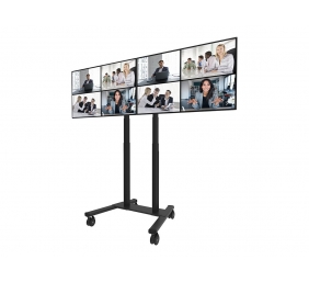 Neomounts MOVE ADM-875BL2 Screen adapter from 1 to 2 screens - 42-65" - max 40 kg/screen - VESA 100x100-800x400 - lockable (excl. lock) - su