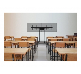 Neomounts MOVE ADM-875BL2 Screen adapter from 1 to 2 screens - 42-65" - max 40 kg/screen - VESA 100x100-800x400 - lockable (excl. lock) - su
