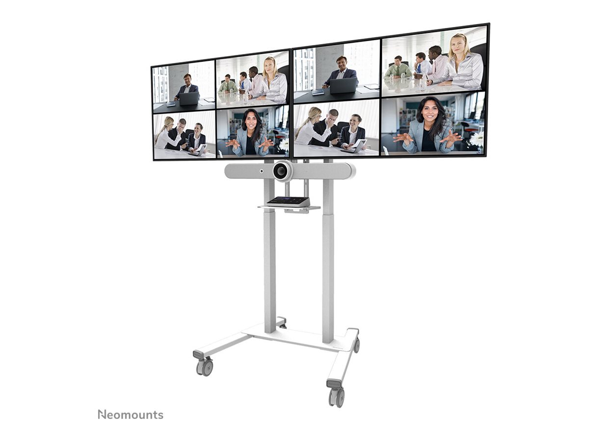 Neomounts MOVE ADM-875WH2 Screen adapter from 1 to 2 screens - 42-65" - max 40 kg/screen - VESA 100x100-800x400 - lockable (excl. lock) - su