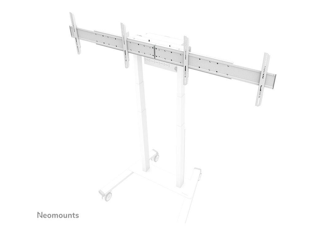 Neomounts MOVE ADM-875WH2 Screen adapter from 1 to 2 screens - 42-65" - max 40 kg/screen - VESA 100x100-800x400 - lockable (excl. lock) - su