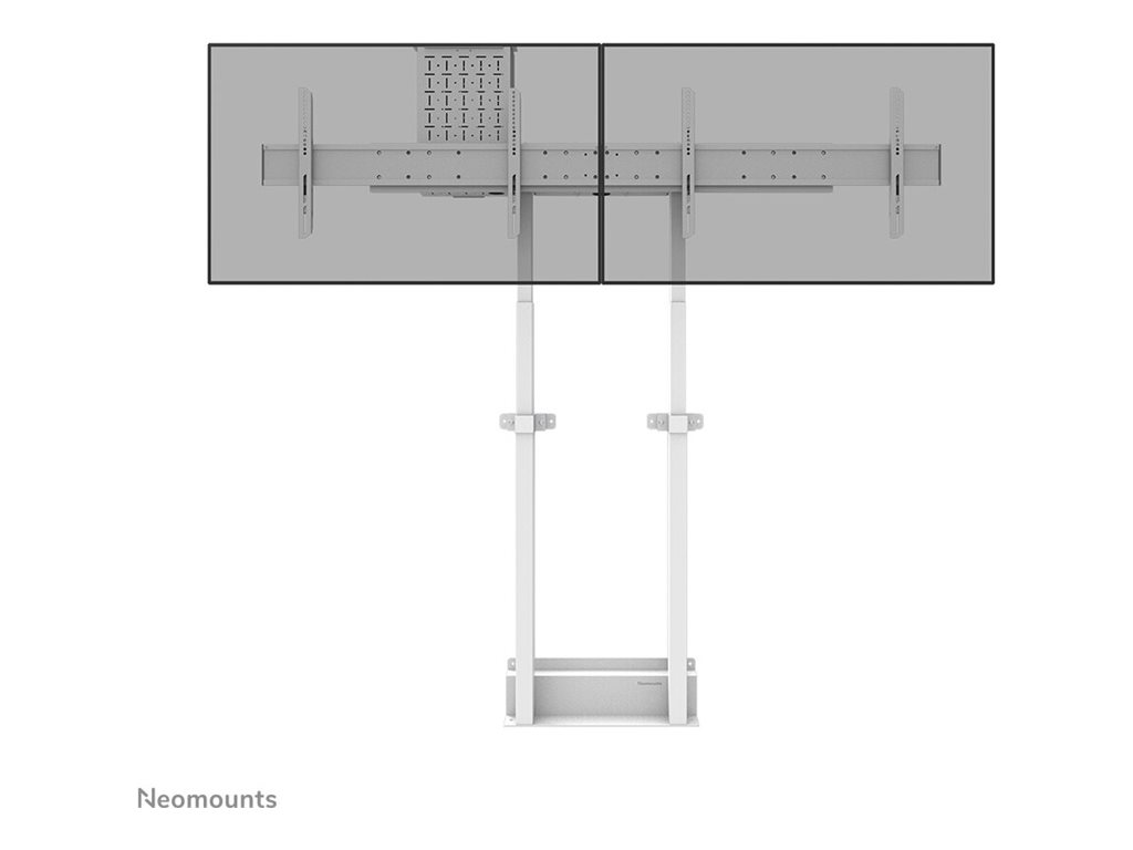 Neomounts MOVE ADM-875WH2 Screen adapter from 1 to 2 screens - 42-65" - max 40 kg/screen - VESA 100x100-800x400 - lockable (excl. lock) - su