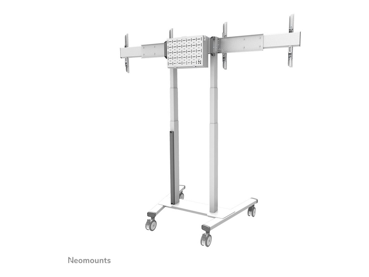 Neomounts MOVE ADM-875WH2 Screen adapter from 1 to 2 screens - 42-65" - max 40 kg/screen - VESA 100x100-800x400 - lockable (excl. lock) - su