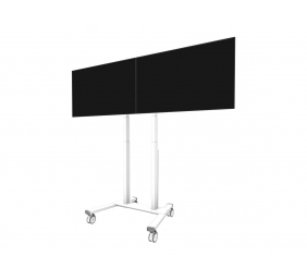 Neomounts MOVE ADM-875WH2 Screen adapter from 1 to 2 screens - 42-65" - max 40 kg/screen - VESA 100x100-800x400 - lockable (excl. lock) - su