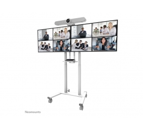 Neomounts MOVE ADM-875WH2 Screen adapter from 1 to 2 screens - 42-65" - max 40 kg/screen - VESA 100x100-800x400 - lockable (excl. lock) - su