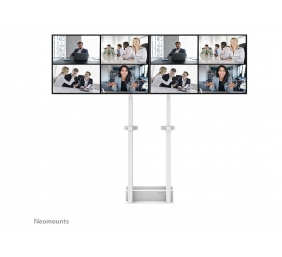 Neomounts MOVE ADM-875WH2 Screen adapter from 1 to 2 screens - 42-65" - max 40 kg/screen - VESA 100x100-800x400 - lockable (excl. lock) - su