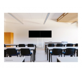 Neomounts MOVE ADM-875WH2 Screen adapter from 1 to 2 screens - 42-65" - max 40 kg/screen - VESA 100x100-800x400 - lockable (excl. lock) - su