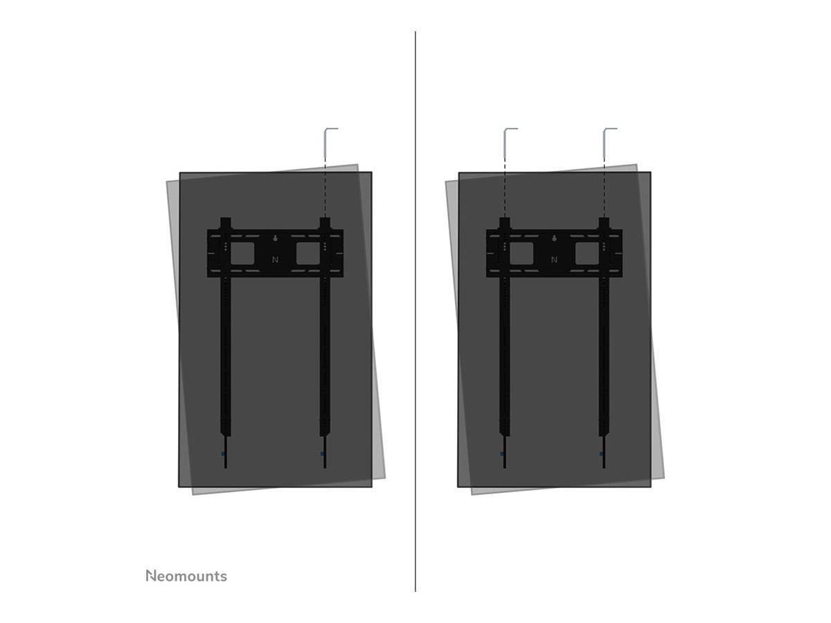 Neomounts LEVEL-750 WL30-750BL18P Fixed heavy duty wall mount - 50-98" screen - max 100 kg - VESA 100x100-500x800 - d 4,2 cm - level adjustm | Neomounts