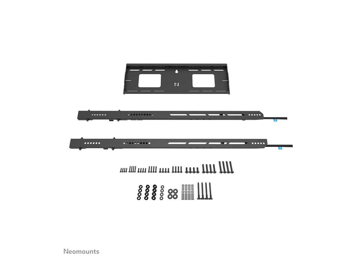 Neomounts LEVEL-750 WL30-750BL18P Fixed heavy duty wall mount - 50-98" screen - max 100 kg - VESA 100x100-500x800 - d 4,2 cm - level adjustm | Neomounts