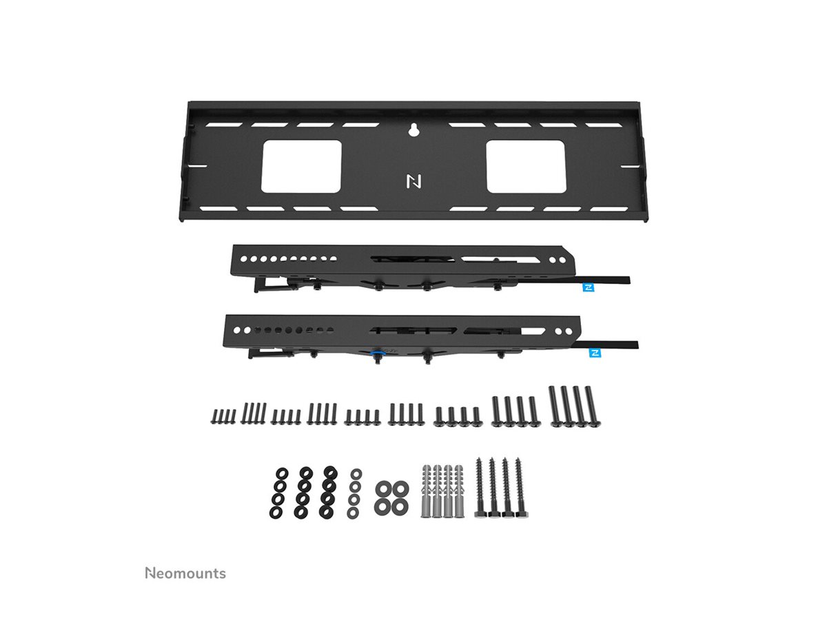 Neomounts LEVEL-750 WL35-750BL16 Tiltable heavy duty wall mount - 42-86" screen - max 125 kg - VESA 100x100-600x400 - d 9,3 cm - level adjus