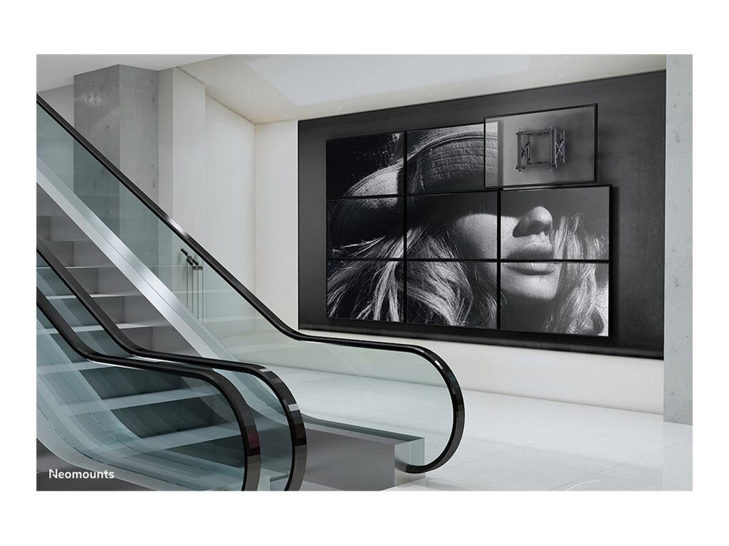 Neomounts WL95-800BL1 Videowall wall mount - 42-70" - max 35 kg - VESA 200x200-600x400 - d 7,8-26,6 cm - push-to-pop-out - micro adjustment