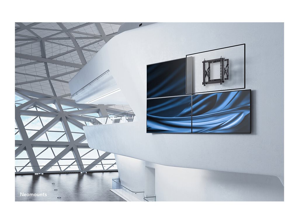 Neomounts WL95-800BL1 Videowall wall mount - 42-70" - max 35 kg - VESA 200x200-600x400 - d 7,8-26,6 cm - push-to-pop-out - micro adjustment