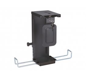 Neomounts CPU-D075BLACK/LK CPU/PC holder - max 10 kg - lockable (incl. lock) - h 20-36 cm - w 5-10 cm - universal - black