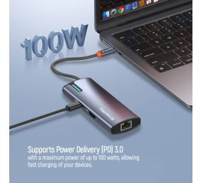 ColorWay 6-in-1 Docking Station | CW-HUB02 | 100 W