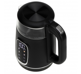 Adler Kettle with LED Display | AD 1305 | Electric | 2200 W | 1.7 L | Plastic | 360° rotational base | Black/Silver