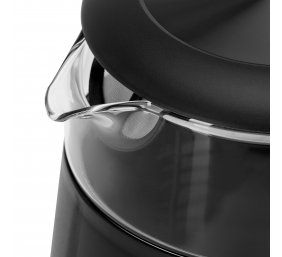 Adler Kettle with LED Display | AD 1305 | Electric | 2200 W | 1.7 L | Plastic | 360° rotational base | Black/Silver