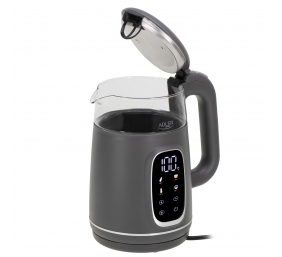 Adler Kettle with LED Display | AD 1305 | Electric | 2200 W | 1.7 L | Plastic | 360° rotational base | Grey