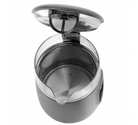 Adler Kettle with LED Display | AD 1305 | Electric | 2200 W | 1.7 L | Plastic | 360° rotational base | Grey