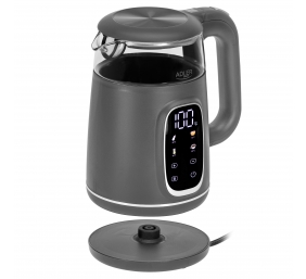Adler Kettle with LED Display | AD 1305 | Electric | 2200 W | 1.7 L | Plastic | 360° rotational base | Grey