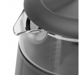 Adler Kettle with LED Display | AD 1305 | Electric | 2200 W | 1.7 L | Plastic | 360° rotational base | Grey