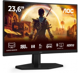 AOC | Gaming monitor | C24G42E | 24 " | VA | FHD | 16:9 | 180 Hz | 0.5 ms | 1920 x 1080 pixels | 250 cd/m² | HDMI ports quantity 2 | Black