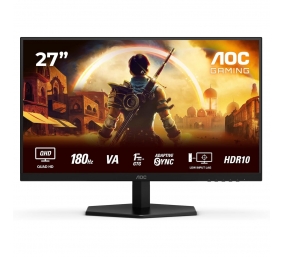 AOC Q27G42XNE | 27 " | VA | QHD | 16:9 | 180 Hz | 1 ms | 2560 x 1440 pixels | 300 cd/m² | HDMI ports quantity 2 | Black