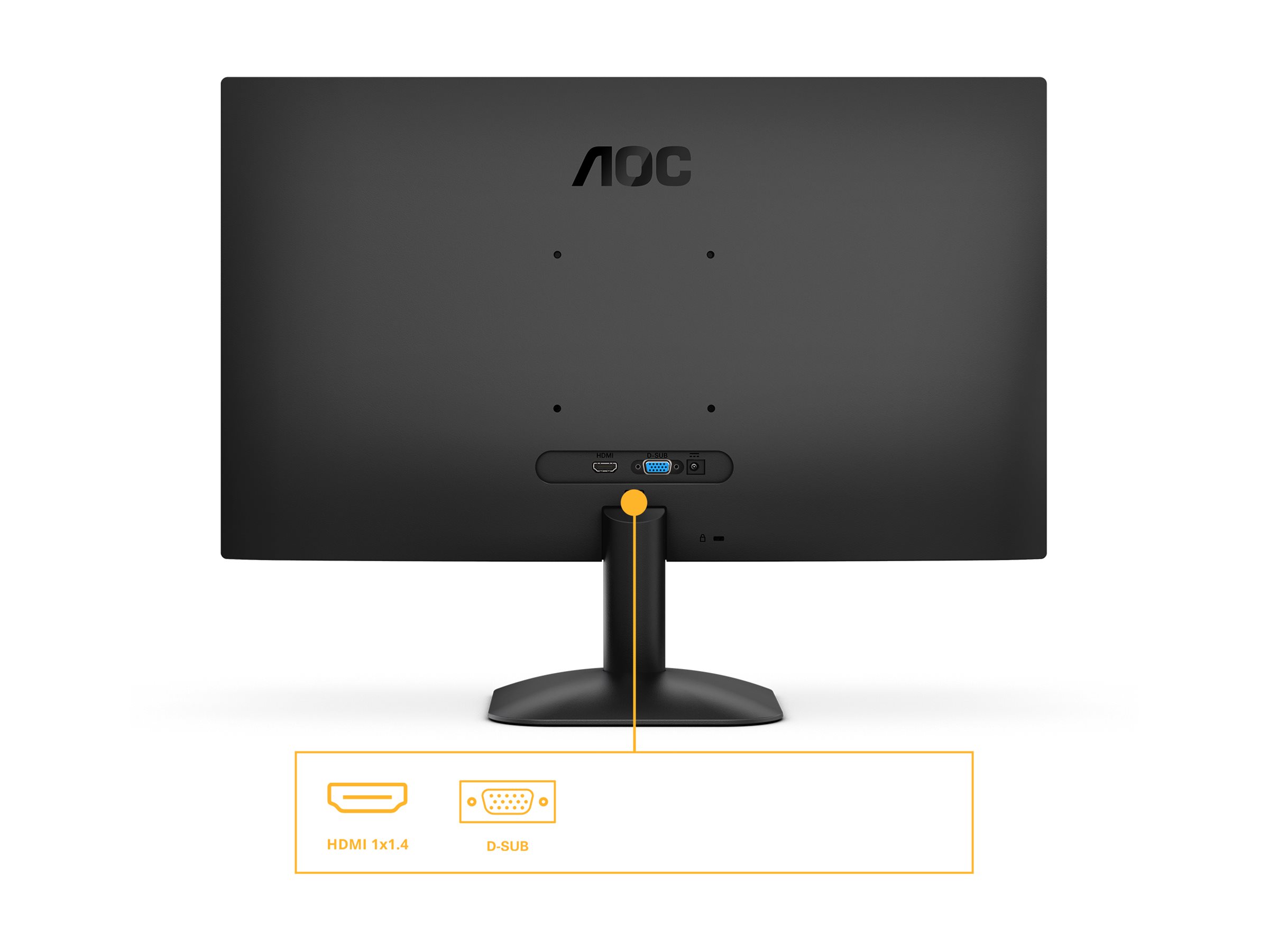 AOC | 24B31H | 24 " | IPS | FHD | 16:9 | 120 Hz | 1 ms | 1920 x 1080 pixels | 300 cd/m² | HDMI ports quantity 1 | Black
