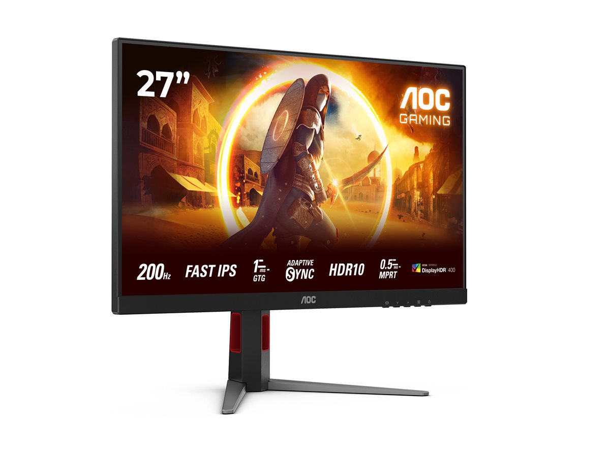 AOC | 27G4HA | 27 " | Fast IPS | FHD | 16:9 | 200 Hz | 0.5 ms | 1920 x 1080 pixels | 300 cd/m² | HDMI ports quantity 2 | Black