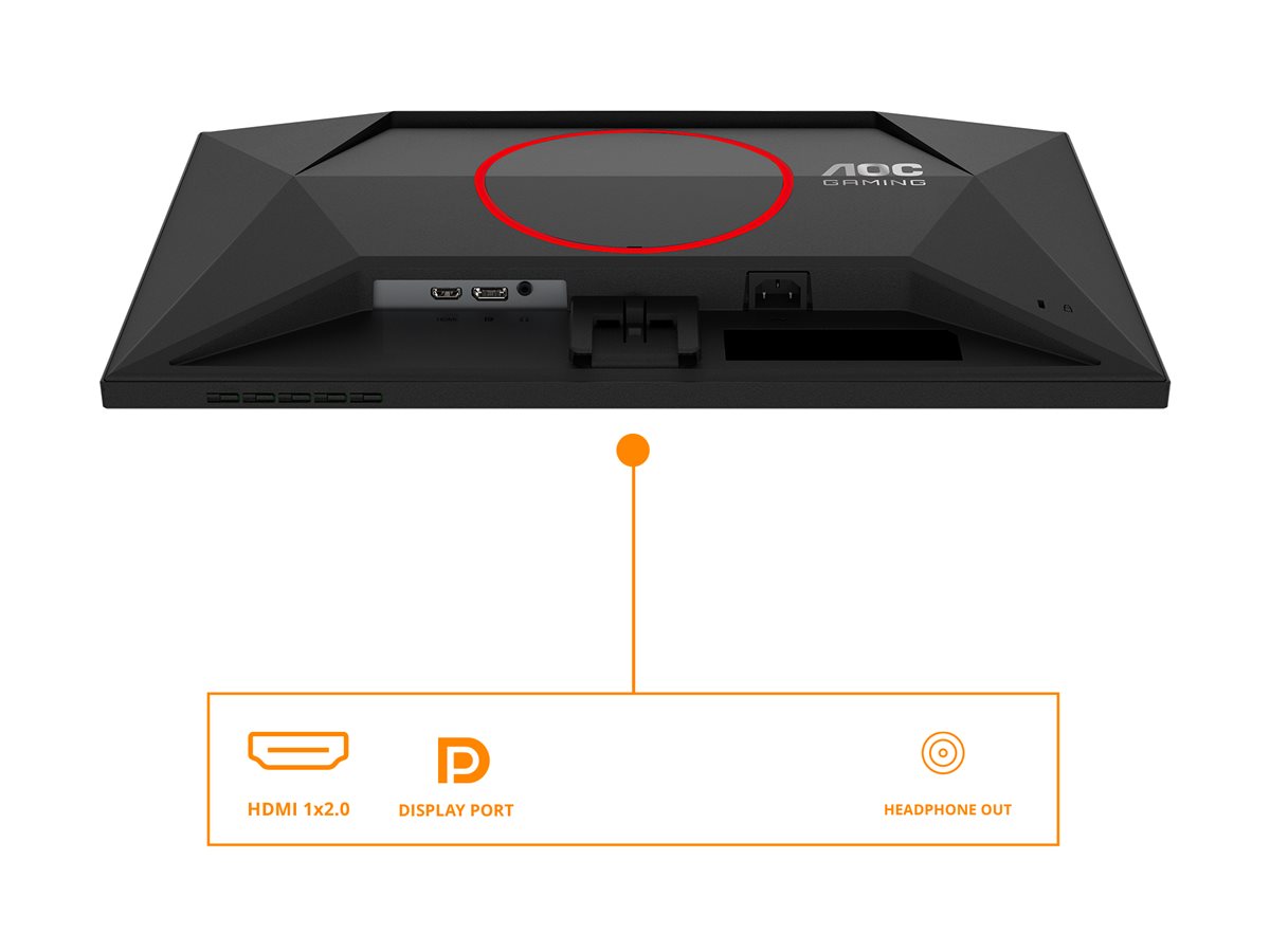 AOC AGON Q24G4RE | 24 " | Fast IPS | QHD | 16:9 | 180 Hz | 1 ms | 2560 x 1440 pixels | 300 cd/m² | HDMI ports quantity 1 | Black