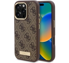 GUESS | GUHMP16LU4GPRW | Case | iPhone 16 Pro | Apple | Thermoplastic/Polyurethane | Brown