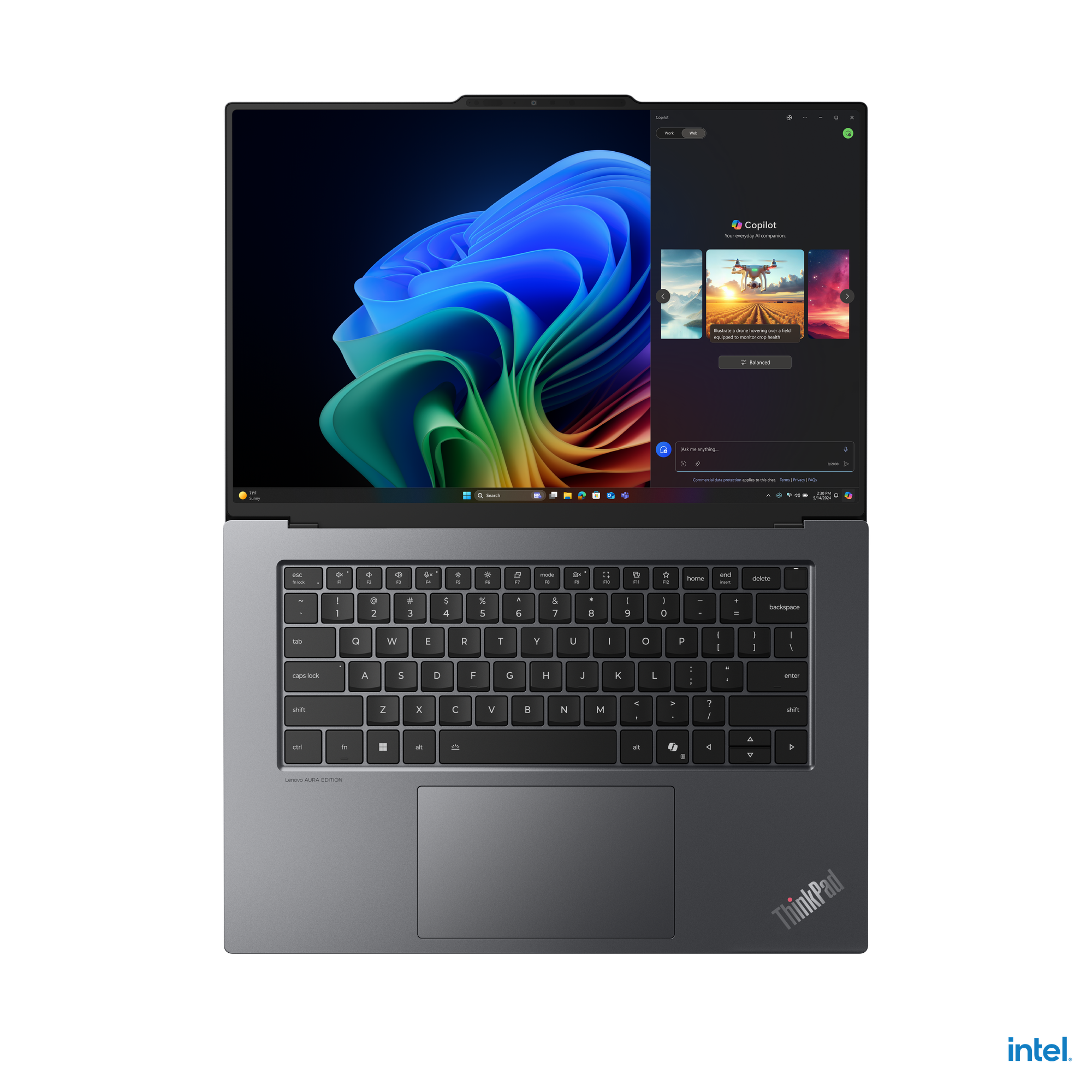 Lenovo ThinkPad X9-15 G1 | Grey | 15.3 " | OLED | Touchscreen | 2.8K | 2880 x 1800 pixels | Anti-reflection | Intel Core Ultra 7 | 258V | 32 GB | Soldered LPDDR5x | Solid-state drive capacity 1000 GB | Intel Arc Graphics | Windows 11 Pro | 802.11be | Blue