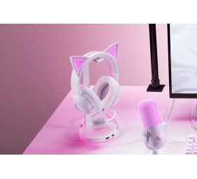 Razer Headset | Kraken Kitty V2 | Wired | Over-ear | Microphone | Noise canceling | White