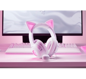 Razer Headset | Kraken Kitty V2 | Wired | Over-ear | Microphone | Noise canceling | White