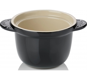 Le Creuset | Cocotte Every Mini Pot | 0.45 L | Stoneware | Black | Dishwasher proof | Lid included