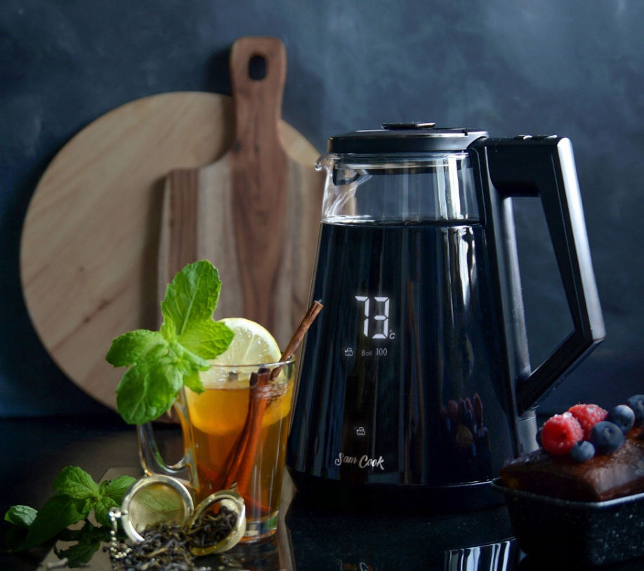 Sourcing | Kettle with temperature control | PSC-111/B | Electric | 1700 W | 1.7 L | Plastic/Glass | 360° rotational base | Black