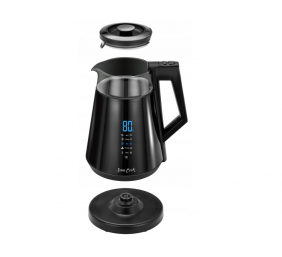 Sourcing | Kettle with temperature control | PSC-111/B | Electric | 1700 W | 1.7 L | Plastic/Glass | 360° rotational base | Black
