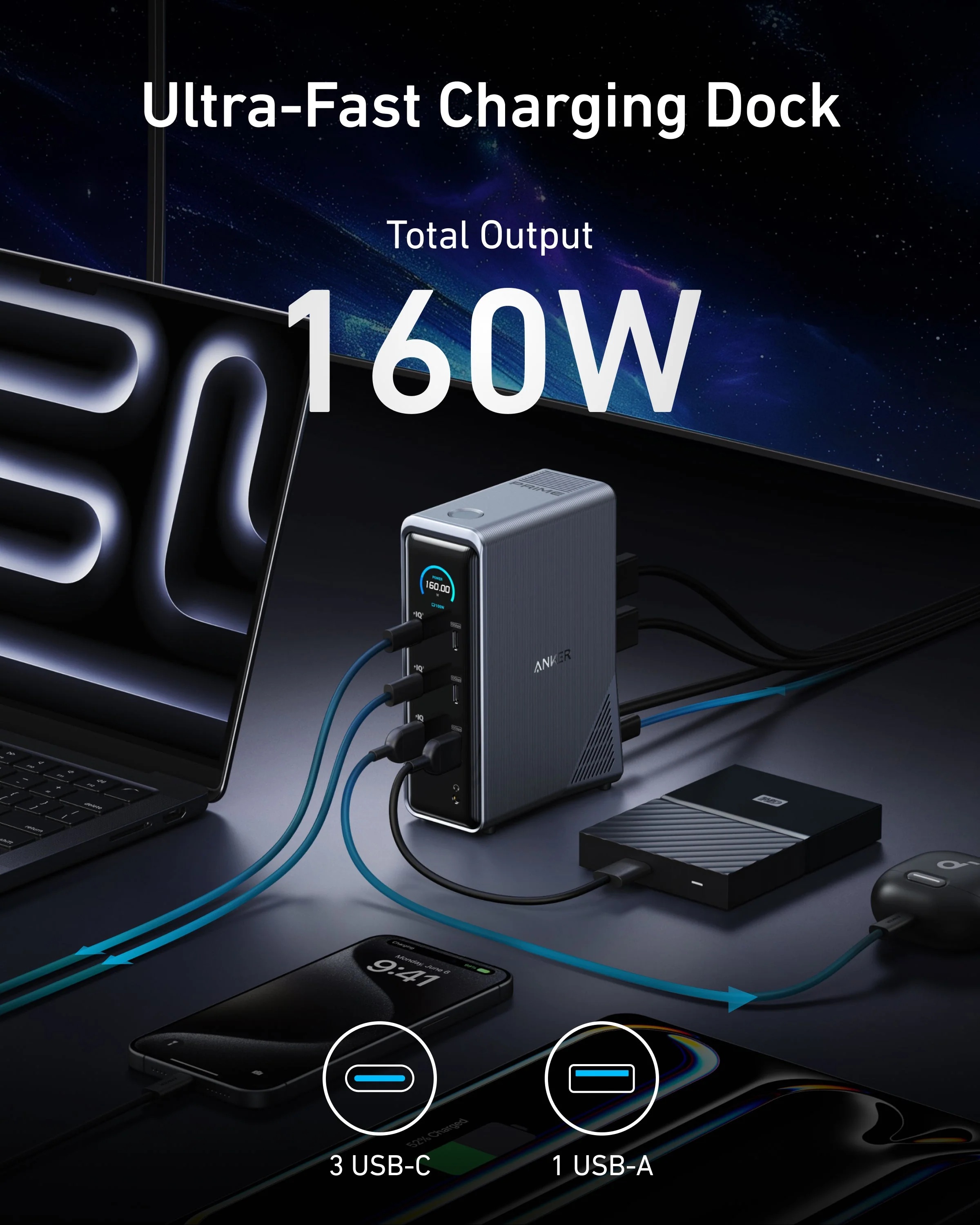Anker Anker Prime Charging Docking Station 160W | A83B63A1