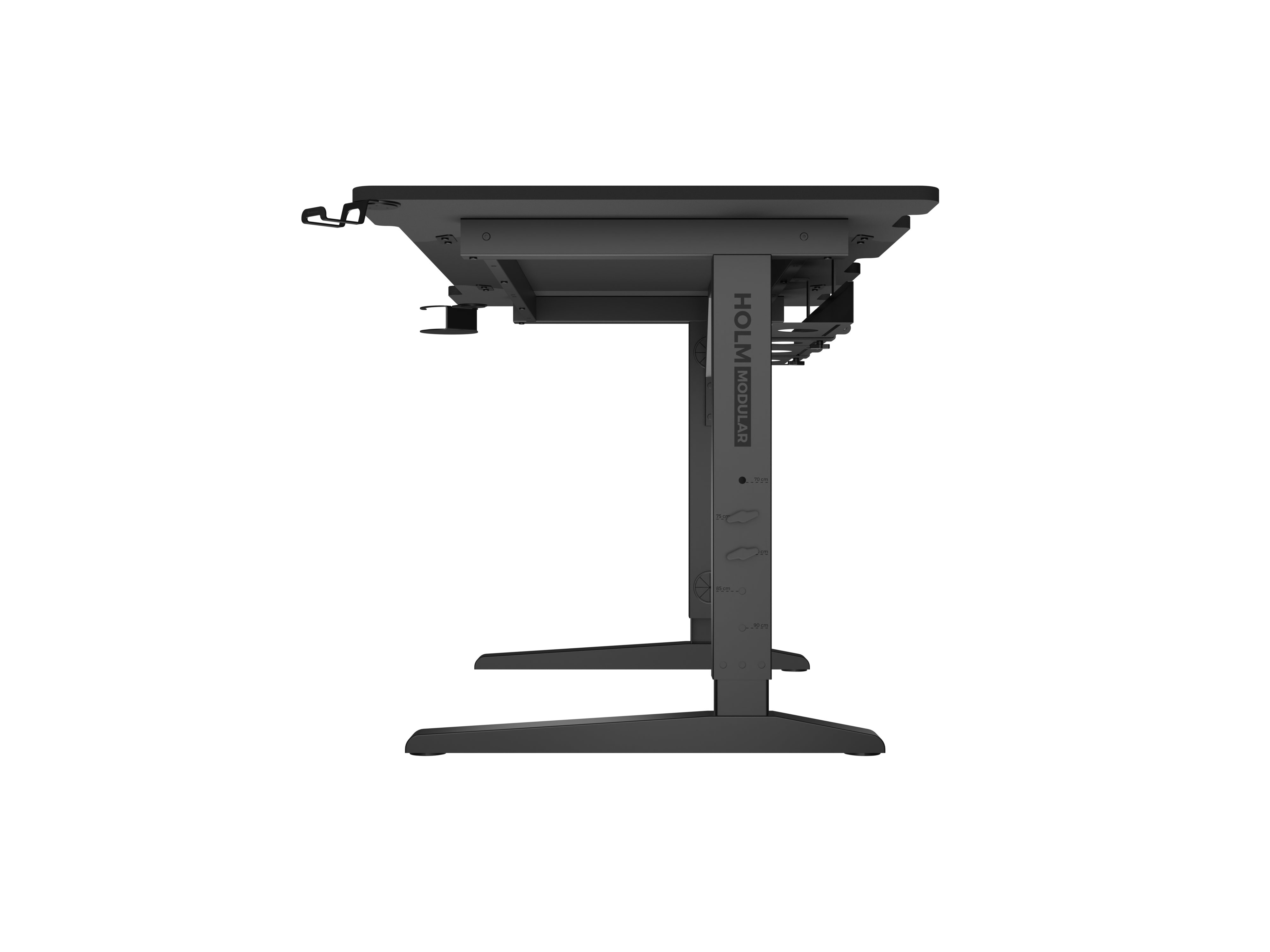 Genesis | Modular Gaming Desk | Holm 140 RGB | Anthracite Black