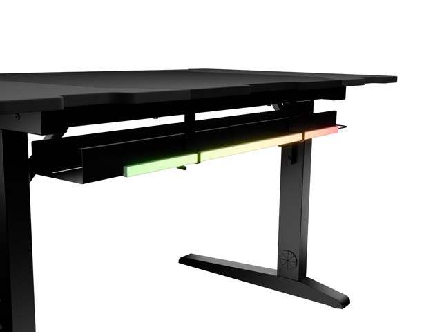Genesis | Modular Gaming Desk | Holm 140 RGB | Anthracite Black