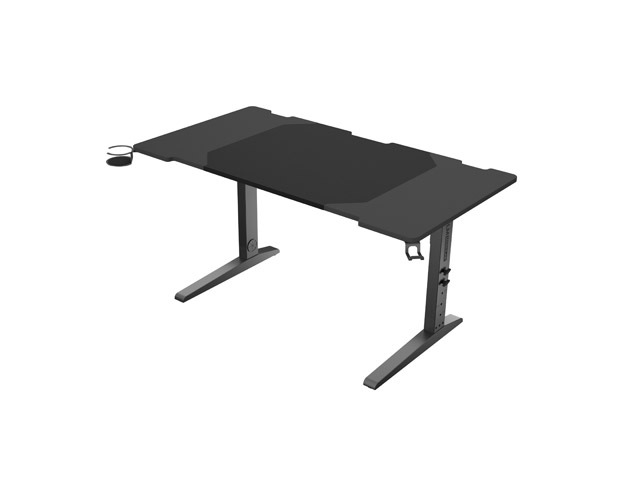 Genesis | Modular Gaming Desk | Holm 140 RGB | Anthracite Black