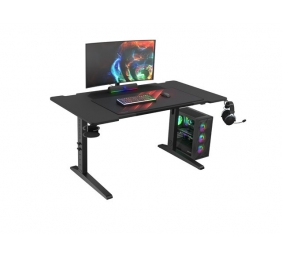 Genesis | Modular Gaming Desk | Holm 140 RGB | Anthracite Black