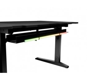 Genesis | Modular Gaming Desk | Holm 140 RGB | Anthracite Black