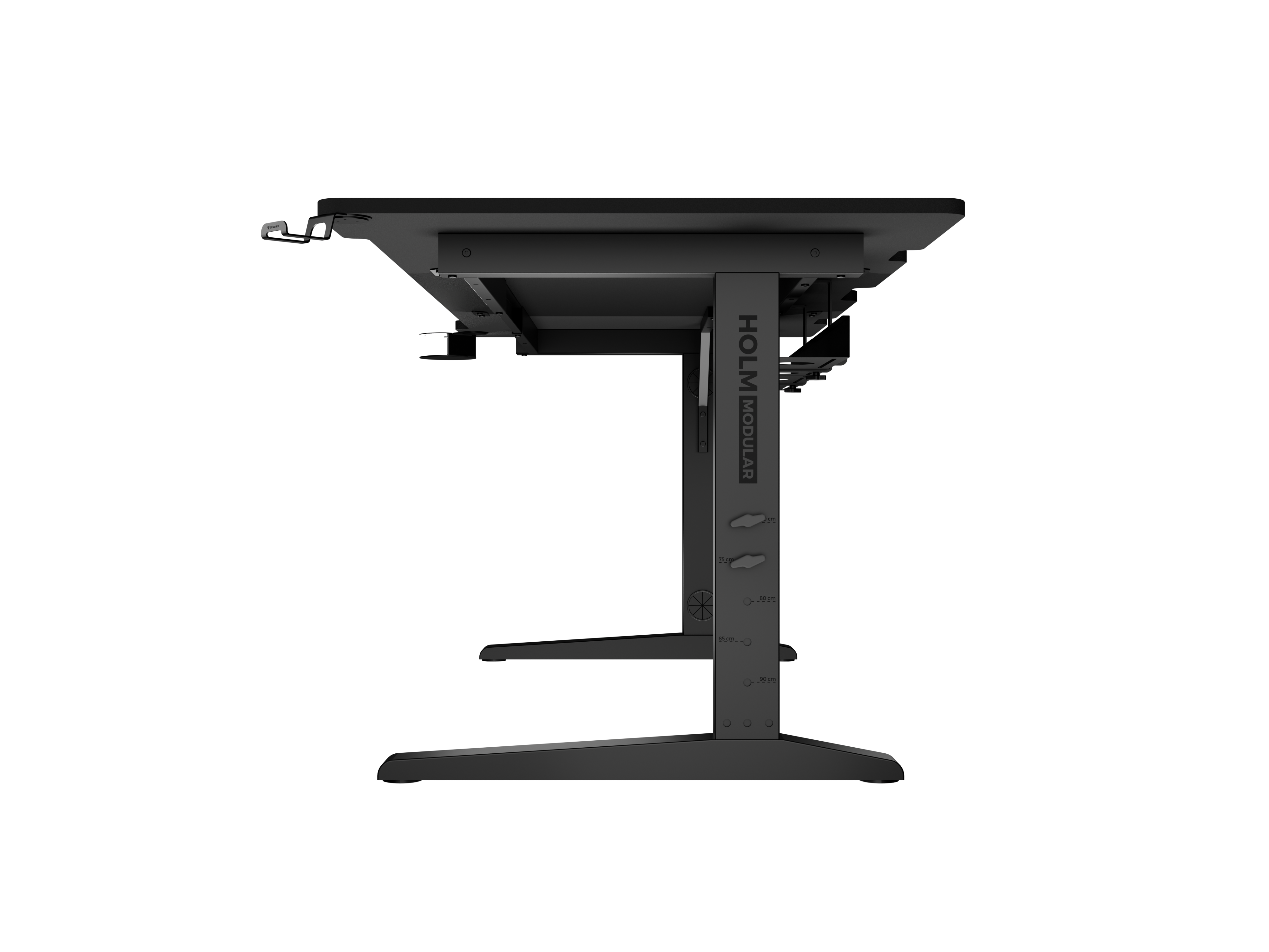 Genesis | Modular Gaming Desk | Holm 160 RGB | Anthracite Black