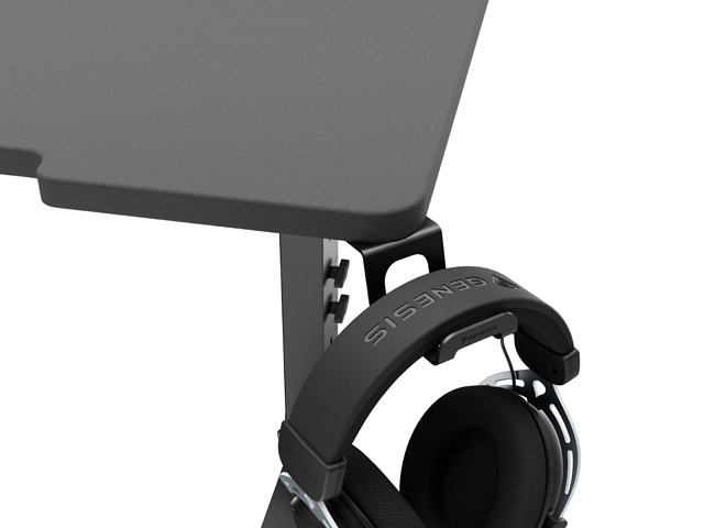 Genesis | Modular Gaming Desk | Holm 180 RGB | Anthracite Black