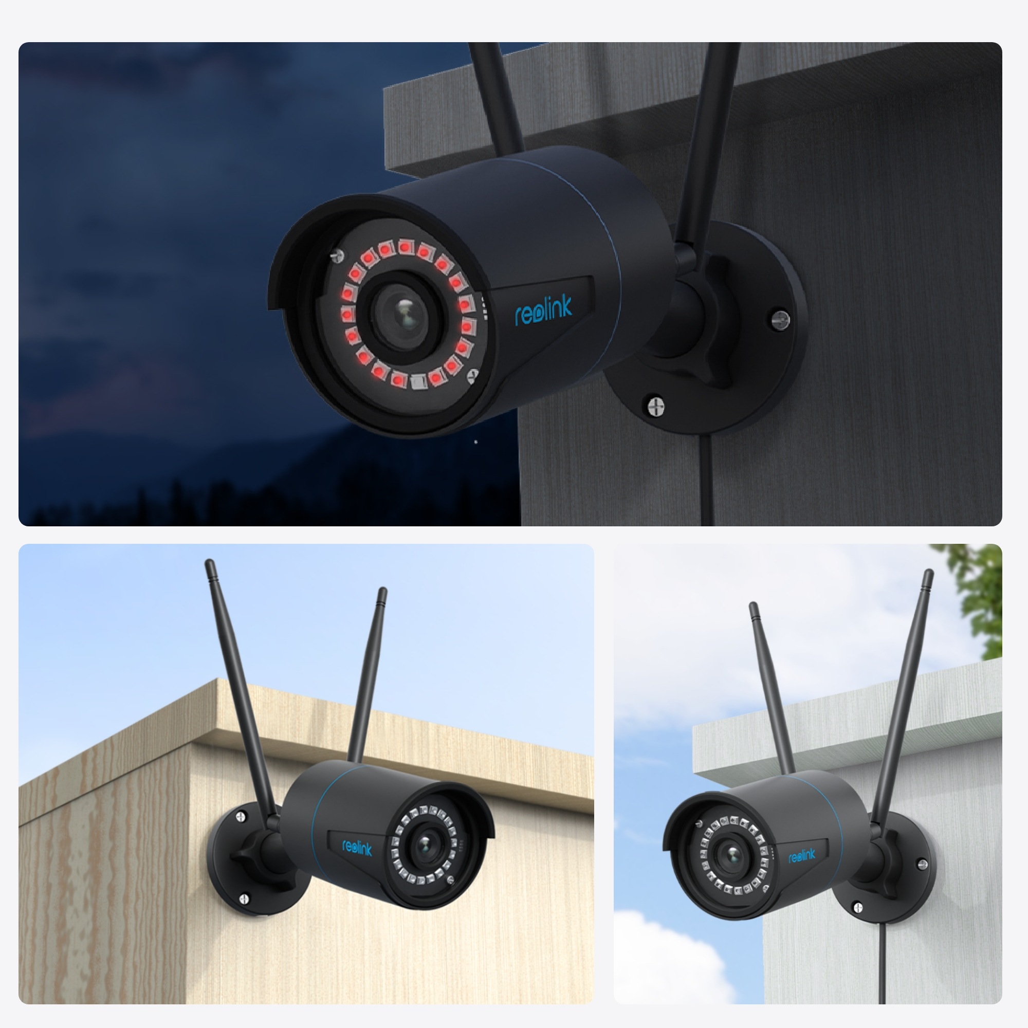 Reolink | WiFi Security Camera with Smart Detection | W320 | Bullet | 5 MP | 4.0mm fixed | IP66 | H.264 | Micro SD, Max. 256 GB