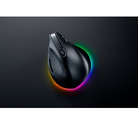 Razer Pro Click V2 Vertical Ergonomic Belaidė pelė RF Wireless+Bluetooth+USB-C, 30000 DPI, Juoda